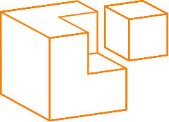 single-orange-cube